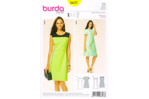 Выкройка Burda  6627  Женская (платья)       *14746* (90г)