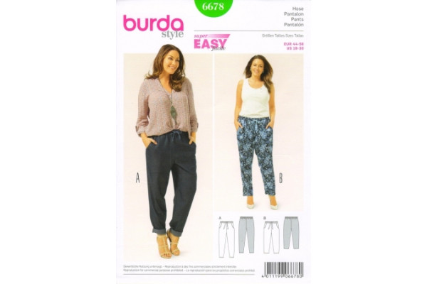 Выкройка Burda  6678  Мода для полных       *14739* (90г)