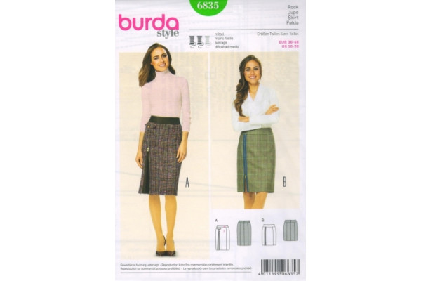 Выкройка Burda  6835  Женская (юбки)           *13528* (90г)