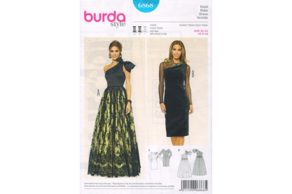 Выкройка Burda  6868  Женская (вечернее платье) *13567* (90г)