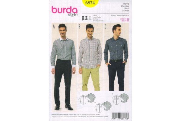 Выкройка Burda  6874  Мужская *13571* (90г)