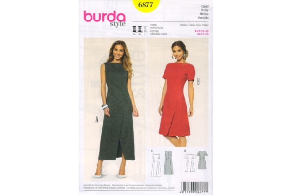 Выкройка Burda  6877  Женская (платья)       *13521* (90г)