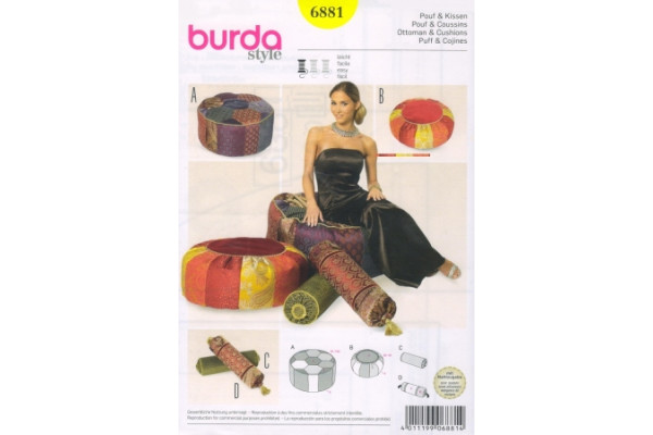 Выкройка Burda  6881  Аксессуары *13575* (90г)