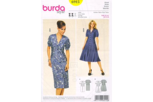 Выкройка Burda  6915   Женская (платья)       *12728*