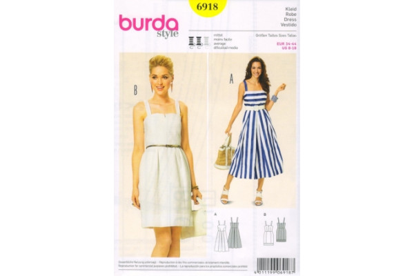 Выкройка Burda  6918   Женская (платья)       *12730*