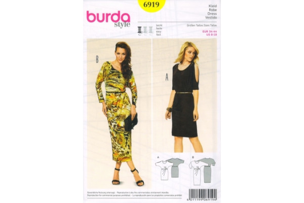 Выкройка Burda  6919  Женская (платья)        *12731*