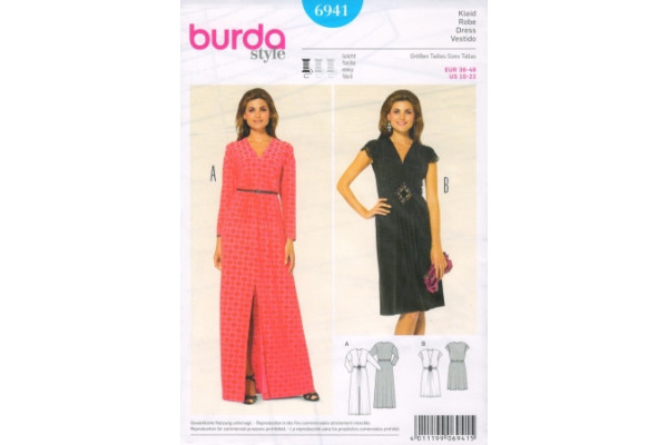 Выкройка Burda  6941   Женская (вечернее платье)       *12749*