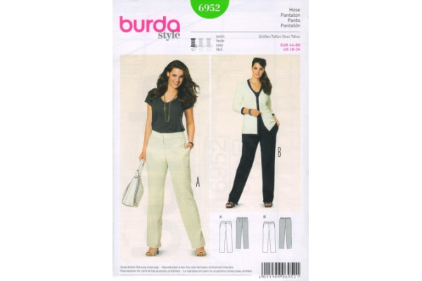 Выкройка Burda  6952   Мода для полных       *12758*