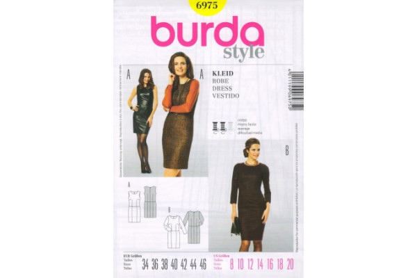 Выкройка Burda  6975   Женская (платья)       *12774*