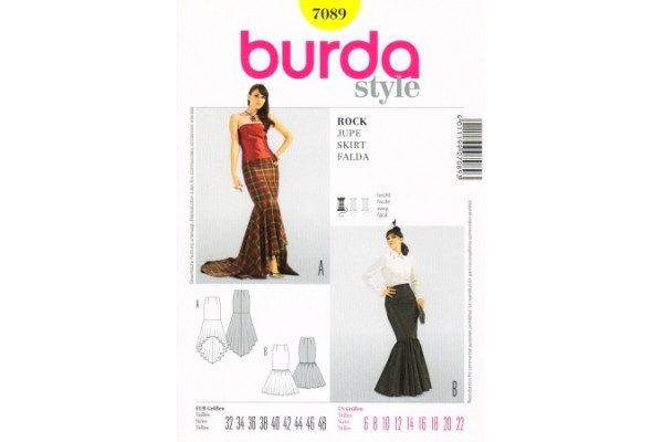 Выкройка Burda  7089  Женская (вечернее платье)       *12871*