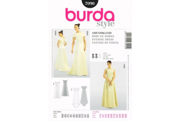 Выкройка Burda  7090  Женская (вечернее платье)       *12872*