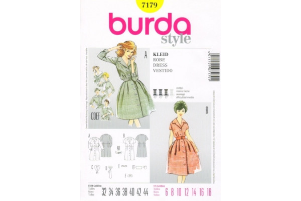 Выкройка Burda  7179  Женская (винтаж)       *12936*