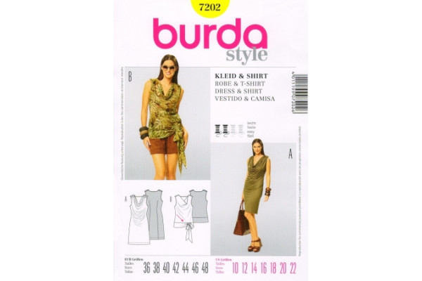 Выкройка Burda  7202  Женская (комплекты)       *12948*