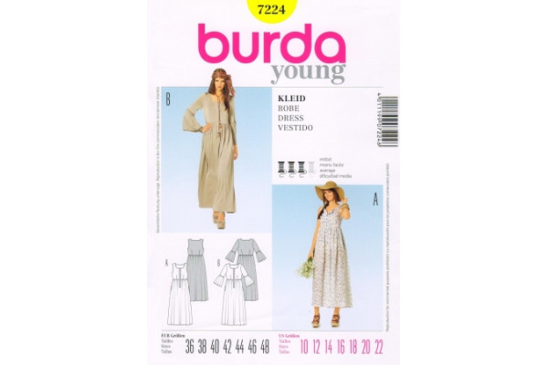 Выкройка Burda  7224  Женская (платья)       *12957*