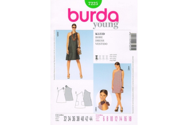 Выкройка Burda  7225  Женская (платья)       *12958*