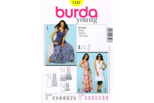 Выкройка Burda  7547  Женская (платья)       *12999*