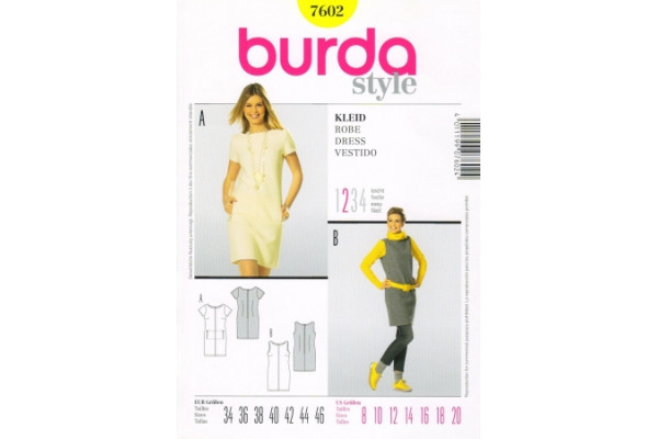 Выкройка Burda  7602  Женская (платья)       *13002*