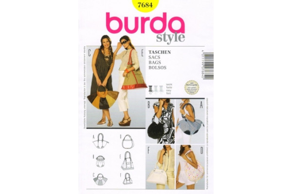 Выкройка Burda  7684  Аксессуары       *13012*