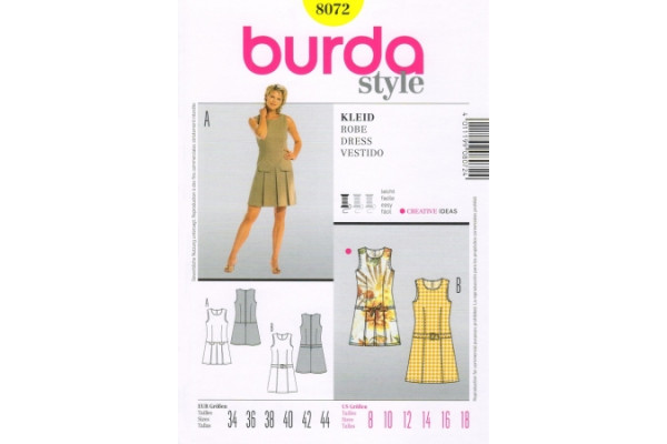 Выкройка Burda  8072  Женская (платья)       *13029*