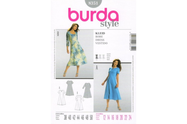 Выкройка Burda  8351   Женская (платья)       *13279*