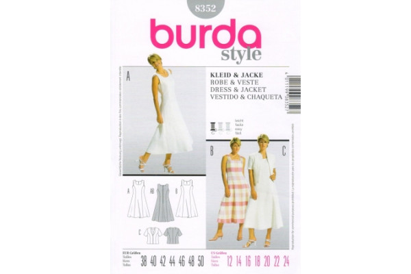 Выкройка Burda  8352  Женская (комплекты)       *13050*