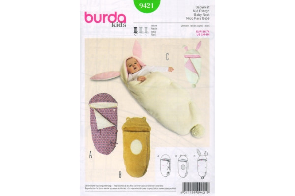 Выкройка Burda  9421  Детская       *13584* (90г)