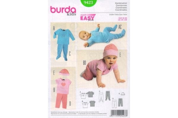 Выкройка Burda  9423  Детская       *13586* (90г)