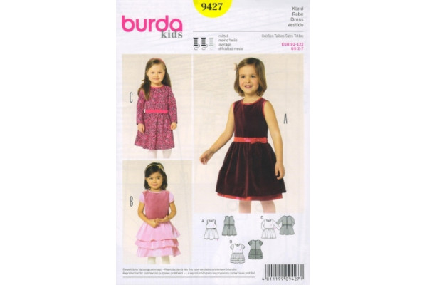 Выкройка Burda  9427  Детская       *13590* (90г)