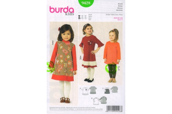 Выкройка Burda  9428  Детская       *13591* (90г)