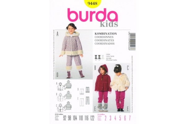 Выкройка Burda  9448  Детская       *13062*