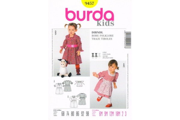 Выкройка Burda  9457  Детская       *13071*