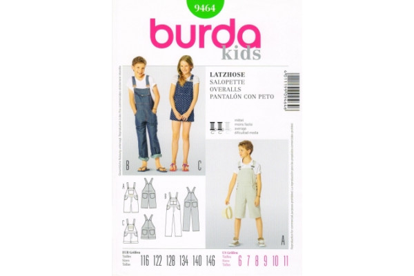 Выкройка Burda  9464  Детская       *13076*