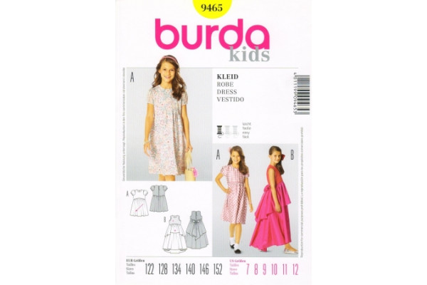 Выкройка Burda  9465  Детская       *13077*