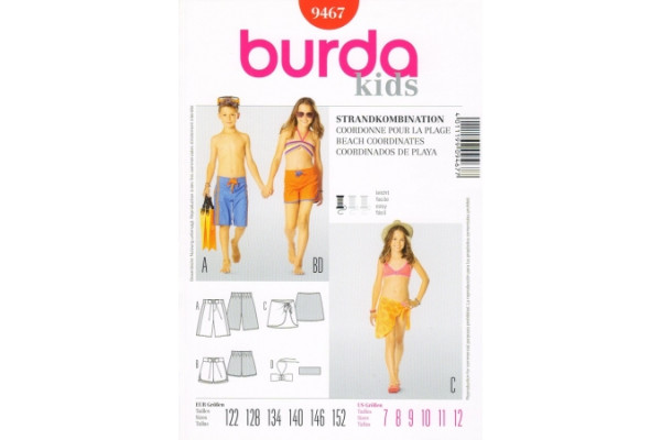 Выкройка Burda  9467  Детская       *13079*