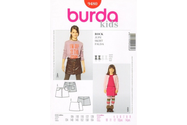 Выкройка Burda  9480  Детская       *13089*