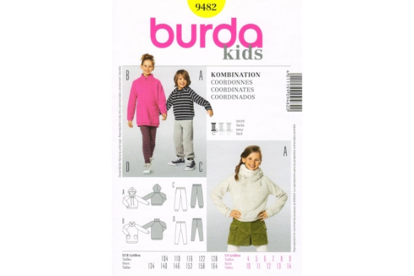 Выкройка Burda  9482  Детская       *13282*