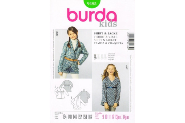 Выкройка Burda  9485  Детская       *13092*