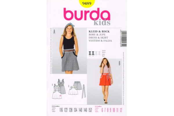 Выкройка Burda  9489  Детская       *13093*