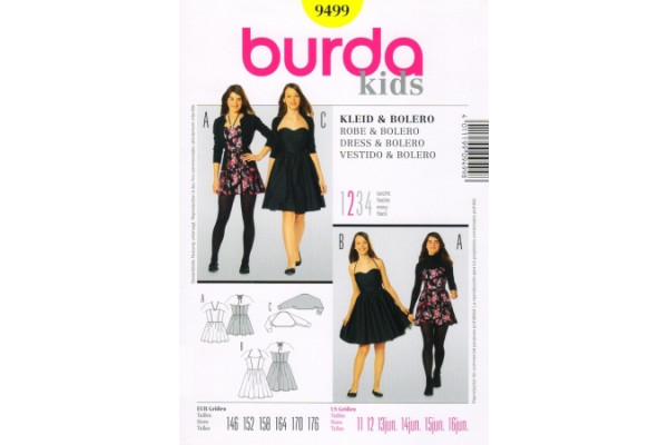 Выкройка Burda  9499  Детская       *13283*