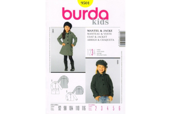 Выкройка Burda  9501  Детская       *13097*