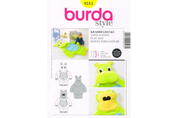 Выкройка Burda  9513  Аксессуары       *13099* Бегемот