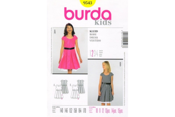 Выкройка Burda  9543  Детская       *13100*