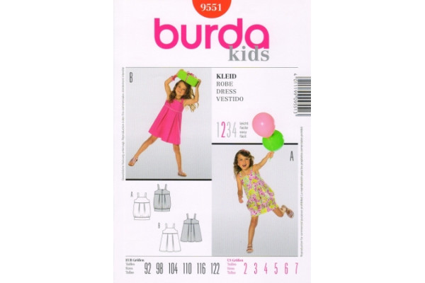 Выкройка Burda  9551  Детская       *13101*