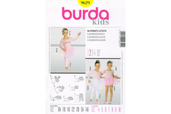 Выкройка Burda  9629  Детская       *13287*