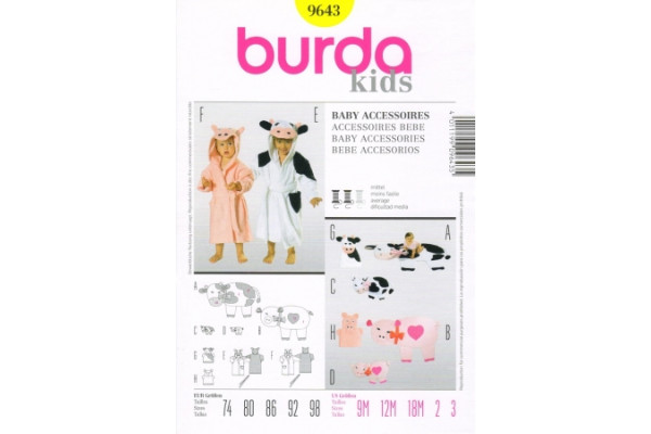 Выкройка Burda  9643  Детская       *13108*