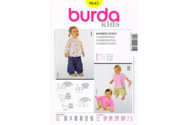 Выкройка Burda  9645  Детская       *13109*