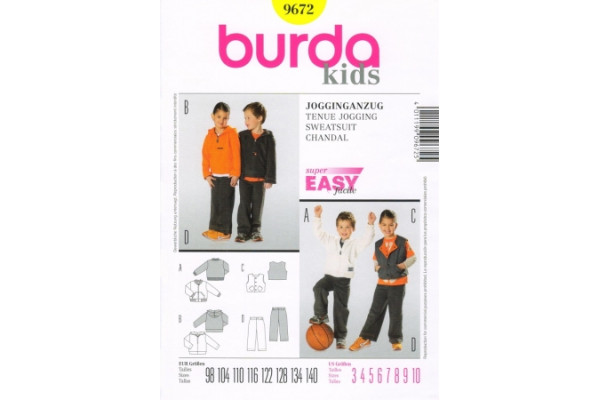 Выкройка Burda  9672  Детская       *13112*