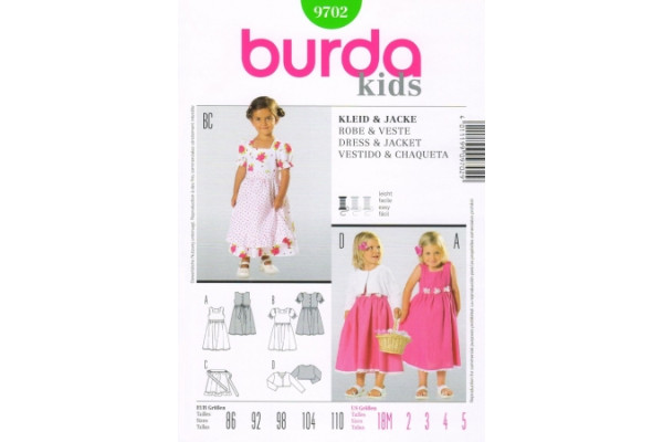 Выкройка Burda  9702  Детская       *13117*