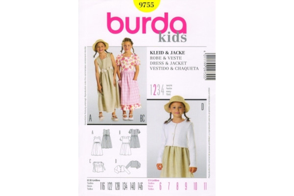 Выкройка Burda  9755  Детская       *13122*