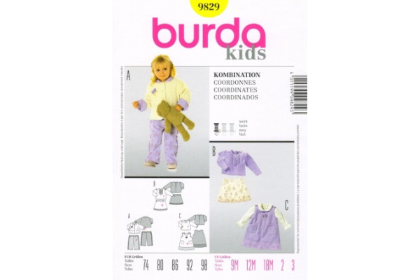 Выкройка Burda  9829  Детская       *13129*